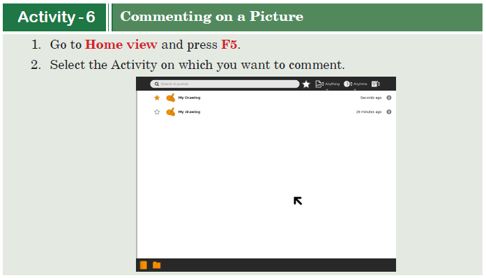 Activity -6 Commenting on a Picture