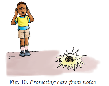 Fig. 10. Protecting ears from noise