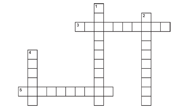 V. Complete the crossword puzzle using the clues below: