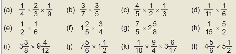 multiplication of fraction 