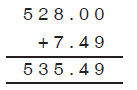 decimal number by putting a decimal point