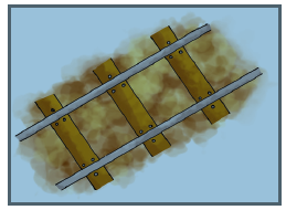 Railway track is an example of parallel lines.