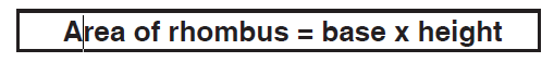 formula of rhombus